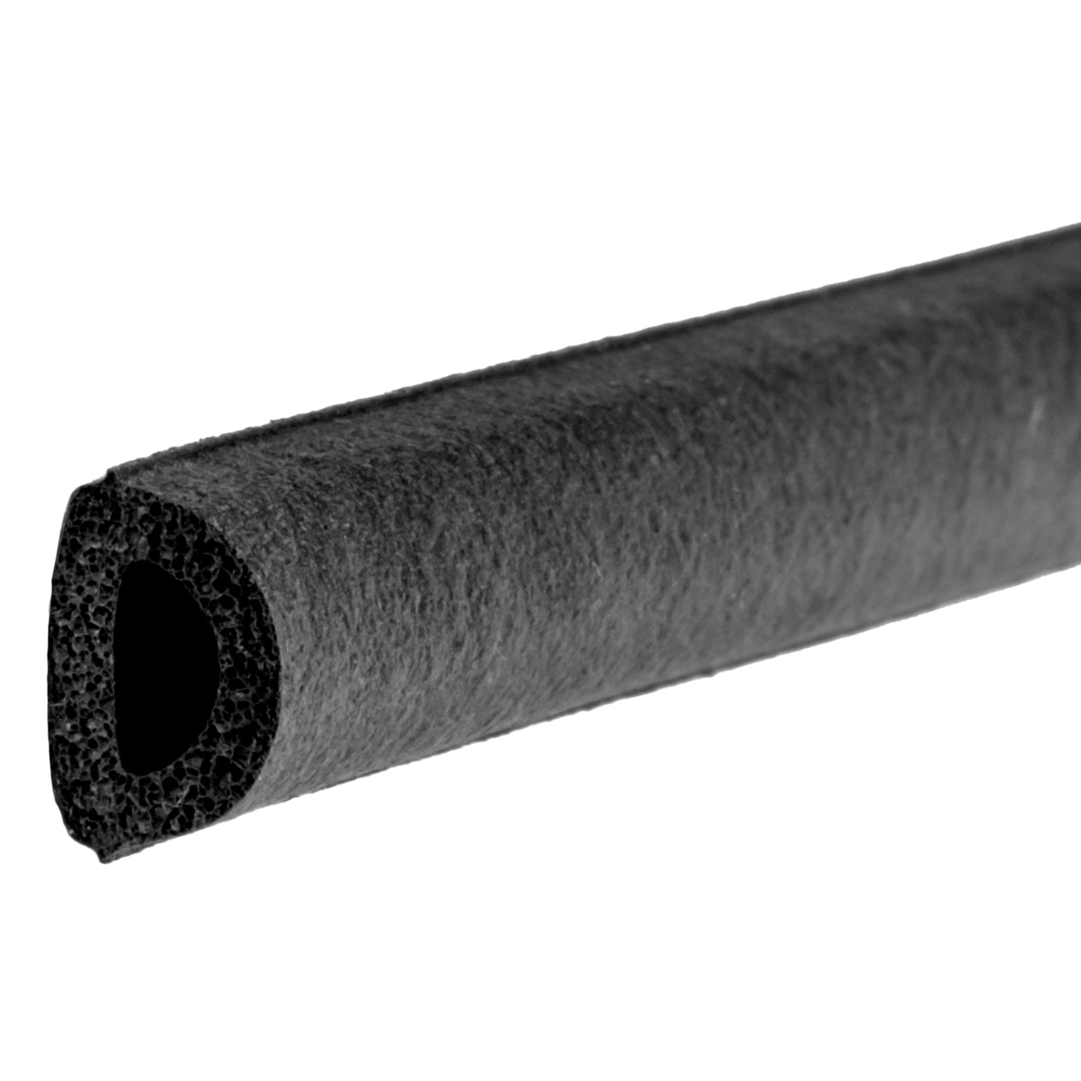 Duck Brand Auto & Marine Rubber Weatherstripping .31" x .38" x 17' Black