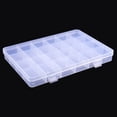 thumbnail image 3 of Caja de plástico con 24 compartimentos de ckepdyeh, contenedor para guardar joyas, cuentas y manualidades, 3 of 8