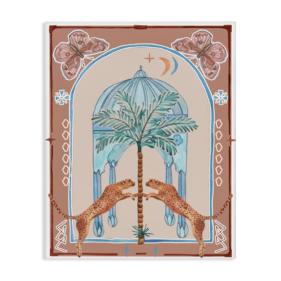 Stupell Industries Southwestern Traditional Leopards & Palm Tree Canvas Art, 16 x 20, by Melissa Wang