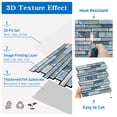 thumbnail image 5 of DEWOO 10 Sheets Peel and Stick Tile Backsplash, Stick on Wall Tiles, Self Adhesive Tile Sticker for Kitchen Backsplash and Bathroom(12"x12",Blue Marble), 5 of 10