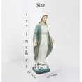 thumbnail image 4 of Our Lady of Grace Statue (Nuestra Señora de la Gracia) – Hand-Painted Resin Figurine in 5", 8", 12", and 16" Sizes for Home, Church, or Devotional Decor (Mx12"inches), 4 of 6