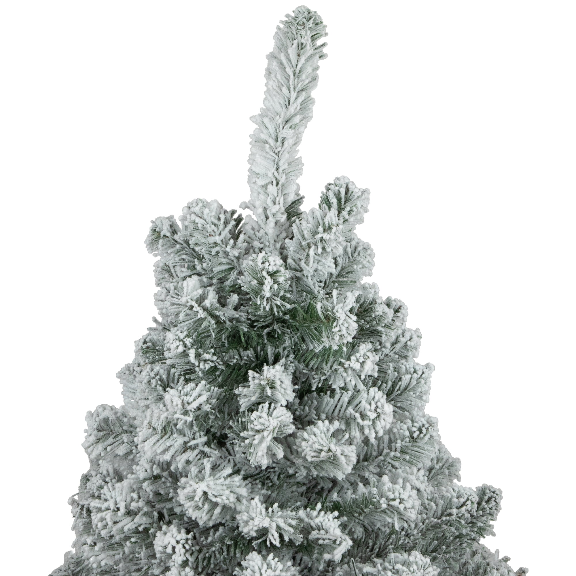 Northlight Medium Heavily Flocked Madison Pine  Artificial Christmas Tree - 3' - Unlit