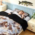 thumbnail image 4 of Manfei Farmhouse Camouflage Twin Comforter Sets, Marble Ombre Bedding Set, Charcoal Gray, Black Reversible, 2-Piece, 1 Comforter and 1 Pillowcase, 4 of 7