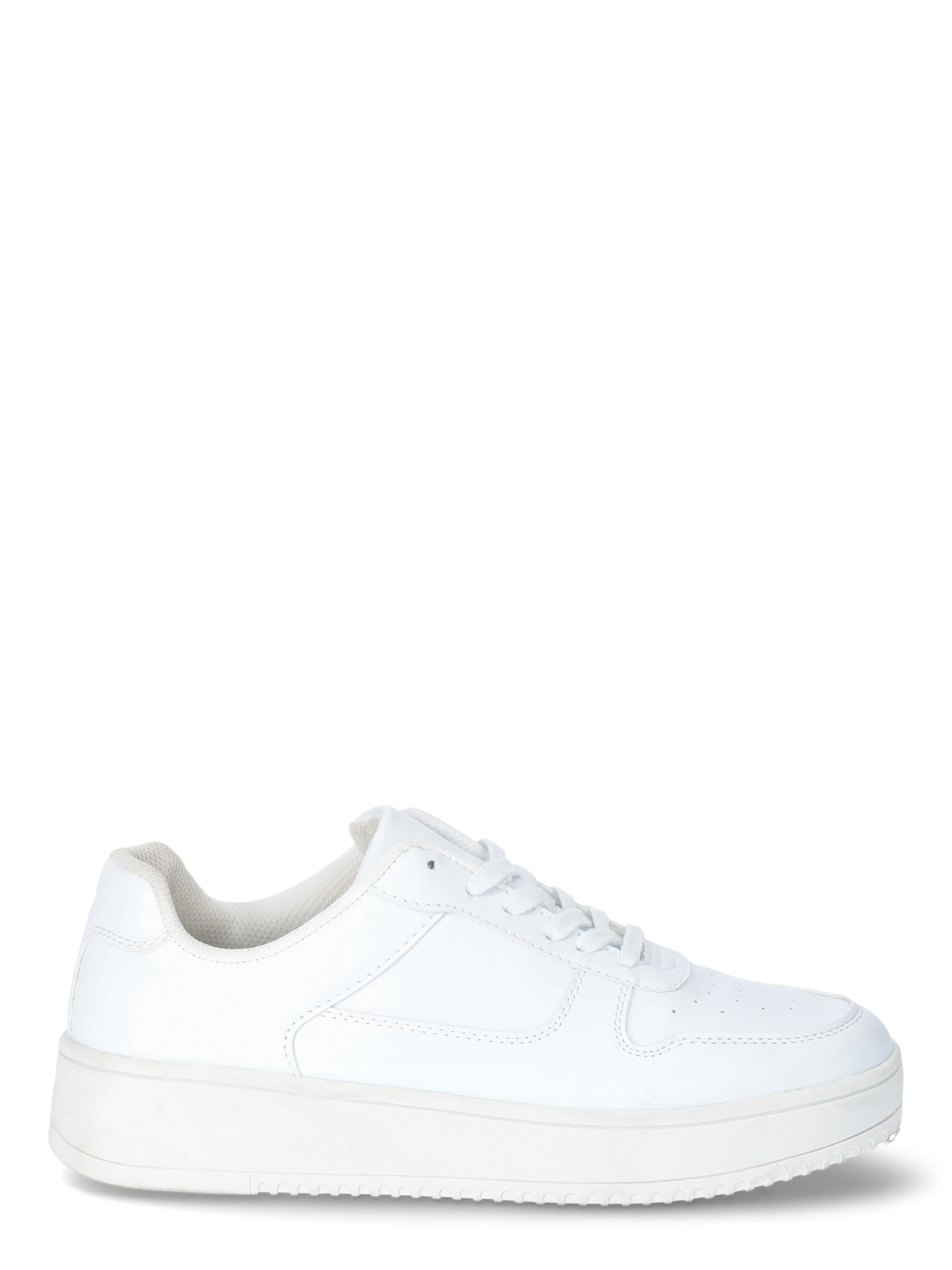No Boundaries Women's Platform Casual Lace Up Sneakers, Wide photo 2
