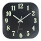thumbnail image 2 of Reloj de pared silencioso perfecl luminoso creativo con decoración de números clásicos negros, 2 of 8
