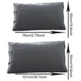 thumbnail image 3 of Yesbay 2Pcs Queen Solid Color Bed Pillow Case Cushion Cover Bedroom Decor Queen, 3 of 7