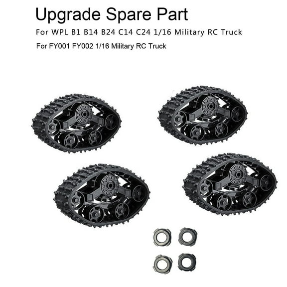 Iumwxz Up to 50% off 4pcs Upgrade Track Wheels Spare Parts for 1/16 Wpl B14 C24 Military Truck Rc Car Toys Christmas Gifts home decor christmas clearance outdoors indoor