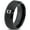 Black Bevel Tungsten, variant on Tungsten Arizona The Grand Canyon State Heart Band Ring 8mm Men Women Comfort Fit Gray Flat Cut Brushed Polished