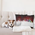 thumbnail image 4 of Ambesonne Christmas Throw Pillow Cover 2 Pack, Snowman with Hat, 18", Multicolor, 4 of 5