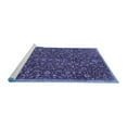thumbnail image 2 of Ahgly Company Machine Washable Indoor Round Persian Blue Traditional Area Rugs, 6' Round, 2 of 4