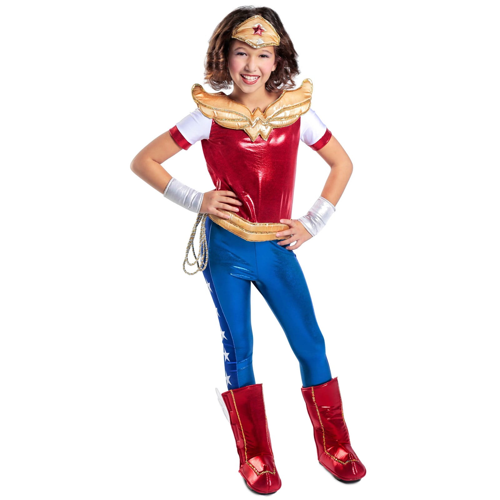 3 Sizes Wonder Woman Deluxe Childrens Costume 