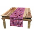 thumbnail image 1 of Abstract Table Runner, Love Heart Inside Circular Rounds Valentines Romance Graphic Image, Dining Room Kitchen Rectangular Runner, 3 Sizes, by Ambesonne, 1 of 2