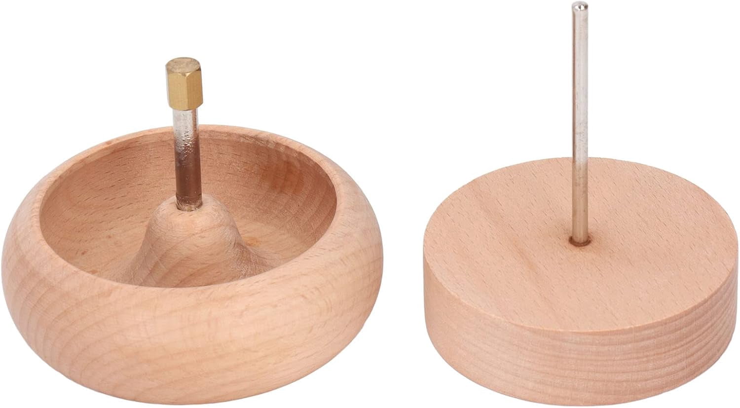 Beading Turning Bowl 10cm Wooden Bead Spinner for Jewelry Making with Quick and Easy Beading Tool Suitable for Beginners and Professionals for Bracelets Necklaces Crafting