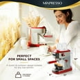 thumbnail image 3 of Mixpresso 15-Bar Automatic Espresso Machine with Milk Frother, 37 Oz, Red, 3 of 7