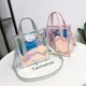thumbnail image 4 of Bolso De Hombro Transparente Para Mujer Bolso Láser Transparente,1pc-rosa, 4 of 5