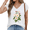 White, variant on Cozymy Rose Bouquet flower Graphic Tee Women's Short Sleeve Print T-Shirt