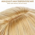 thumbnail image 3 of Long Golden Blonde Synthetic Wavy Wig for Women Elegant Party Hair 60cm Length, 3 of 5