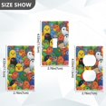 thumbnail image 7 of Yayeee Toggle Light Switch Wall Plate 1-Gang 4.5"x2.7" Home Decorative Outlet Cover, Colorful Birds Pattern, 7 of 7