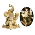 thumbnail image 3 of AMLESO amleso Elephant Candle 2 Pillars Decor Retro Pillar Votive Candle Holder Table, 3 of 8