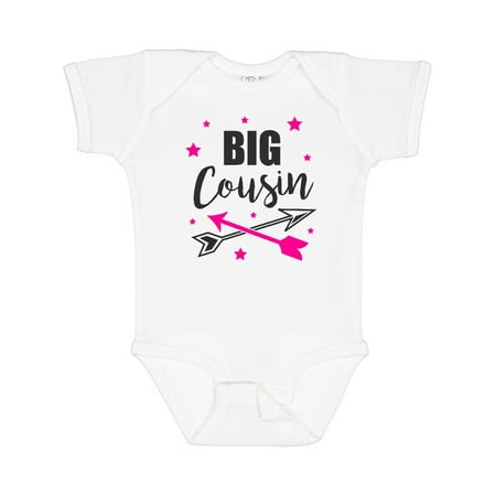 

Inktastic Big Cousin with Arrows and Stars Gift Baby Girl Bodysuit