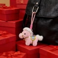 thumbnail image 4 of Muñeca de Caballo de Peluche con Silla Bordada y Cascabeles, Adorno Colgante Suave y Corto de Peluche de 4.7 Pulgadas, Juguete Decorativo Multicolor para Regalo de Fiesta, Bolso o Auto., 4 of 6