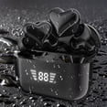 thumbnail image 2 of PRINxy Upgraded Digital Heart Shaped Bluetooth Earphones Noise Reduction Sports Wireless In Ear Bluetooth Earphones Black, 2 of 6