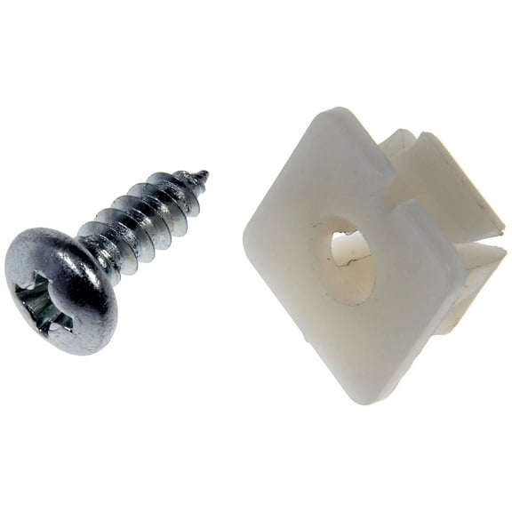 Dorman 785-112D License Plate Fastener Assortment White/zinc Clear(Pack of 8)
