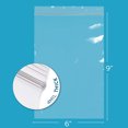 thumbnail image 2 of GPI 6” x 9” Heavy Duty Ziplock Bag 4 Mil Clear Resealable Bags for Travel, Storage & Shipping, 1000-Pack, 2 of 8