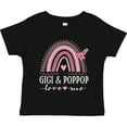 thumbnail image 3 of Inktastic Gigi and Poppop Love Me Rainbow Girls Toddler T-Shirt, 3 of 5