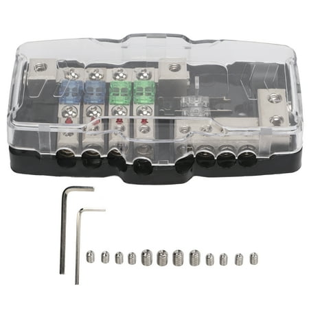 Audio Fuse Box,4 Way Audio Fuse ANL Fuse Block Car Audio Fuse Block ...