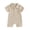 Khaki, variant on QNANSPI Baby Boys and Girls Romper, Toddler One Piece Jumpsuit, Baby Boy Textured Knit Short Sleeve Romper Turn Down Collar Jumpsuit for 0-24 Months Outdoor Wear