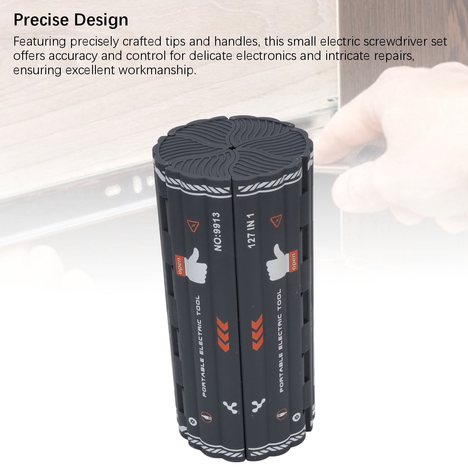 BIMZUC 124 in 1 Electric Screwdriver Set, Cordless Rechargeable Precision Repair Tool Kit with Storage Box, Li-Ion Battery Powered, Ideal for Electronics Phone PC Laptop Camera, 7.08 in / 18 cm