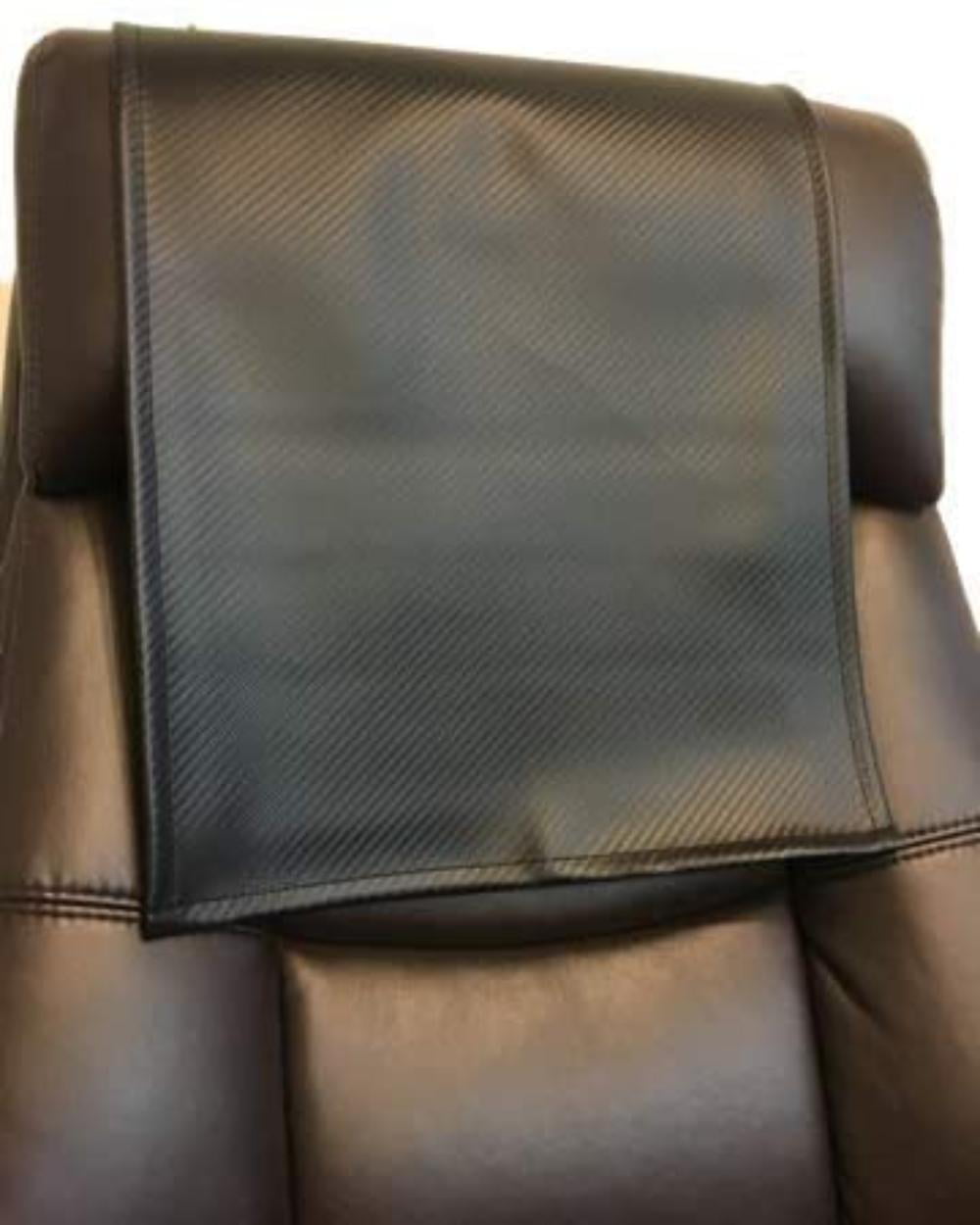 Recliner Sofa Love seat Chaise Head Rest Cover Furniture Vinyl Black Nile 14x30 