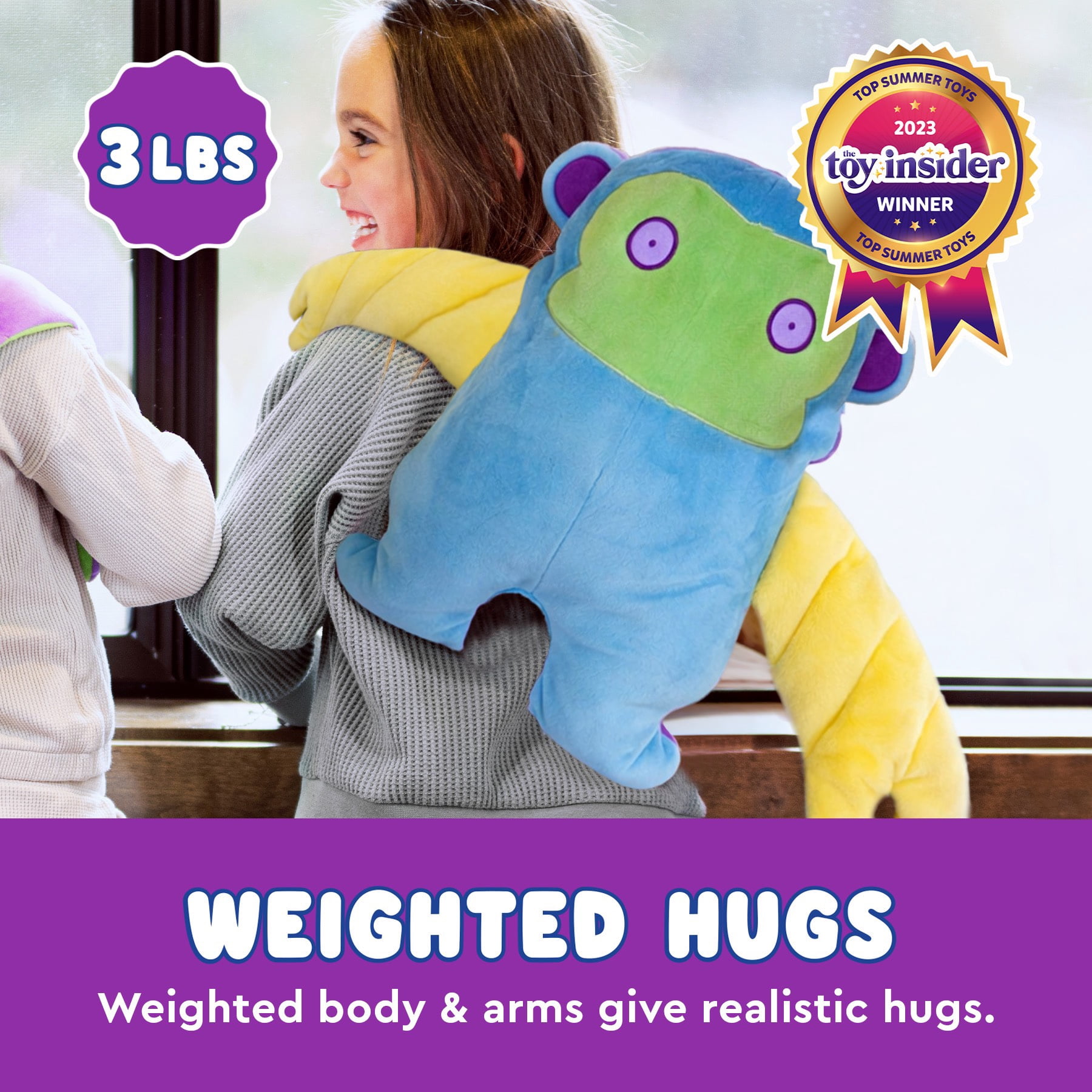 Bumpas Chup Weighted Plush Toy - Calming Stuffed Animal, Machine Washable - Ages 3+