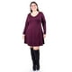 thumbnail image 1 of Vestido corte A Roman Fashion Tallas Extras 11578 Vino 38, 1 of 5