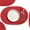 Red, variant on Placemats Set of 6 for Dining Table Washable Woven Non-Slip 18x12 inches Placemat Heat-Resistant Durable Table Mats for Dining Table Easy to Clean (Oval red, 6)