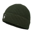 thumbnail image 5 of Dalix Astronaut Fisherman Beanie Hat Winter Knit Cuffed Watch Cap Mens in Olive, 5 of 5