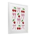 thumbnail image 3 of Stupell Industries Cherries & Bows Assortment White Framed Print Under Glass, design by Marcus Prime, 3 of 9