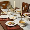 thumbnail image 3 of Tabletops Gallery Taylor 12 Piece Embossed Stoneware Dinnerware Set, Cream White (Service for 4), 3 of 9