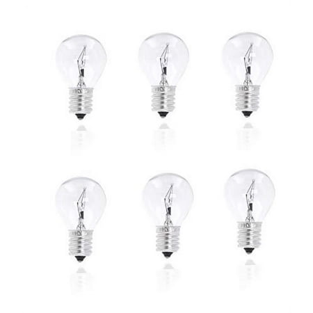 

Lava Lamp Replacement Light Bulb for Lava Lamp Glitter Lamp S11 E17 Intermediate Base by Mandala Crafts 6 Pack 25-Watt