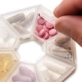 thumbnail image 1 of MEDca Weekly Pill Organizer Clear 7-Sided Pill Reminder, Round Shaped, 1 of 1