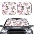 thumbnail image 2 of Saiise Beautiful Butterfly for Foldable Car Sun Shades (2-Pack) Offer Sun Protection with an Easy-fold Design for Convenient Windshield Shading-Small, 2 of 6