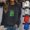 Black, variant on Women's Printed Long Sleeve Pullover Sweatshirt, Soft Loose Casual Fashion Blouse Top For Women Daily Autumn Winter Street Leisure Wear White M