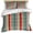 Red, variant on 3 Piece Blue Yellow Striped Duvet Cover Set California King,Microfiber Comforter/Quilt Cover with Corner Ties and 2 Pillowcases,Farmhouse Navy Blue Ombre Stripes Soft Bedding with Zipper Closure