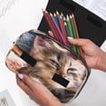 thumbnail image 6 of Kdxio Playful Cat for Double Compartment Pen Case Oxford Organizer with Zipper Pockets for Students Artists, 6 of 7