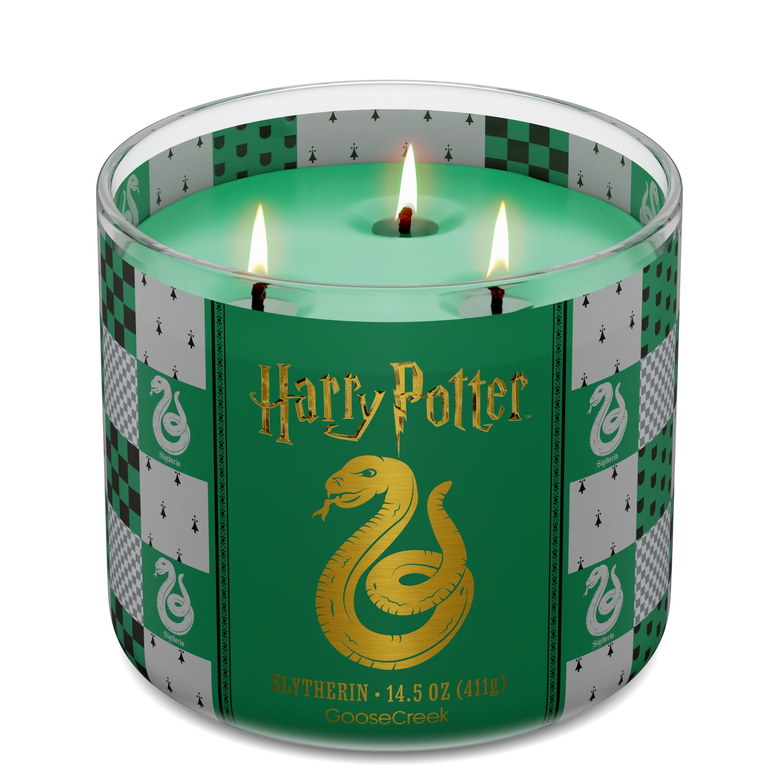 Goose Creek Harry Potter Slytherin 3-wick Black Lake Waters, Fog