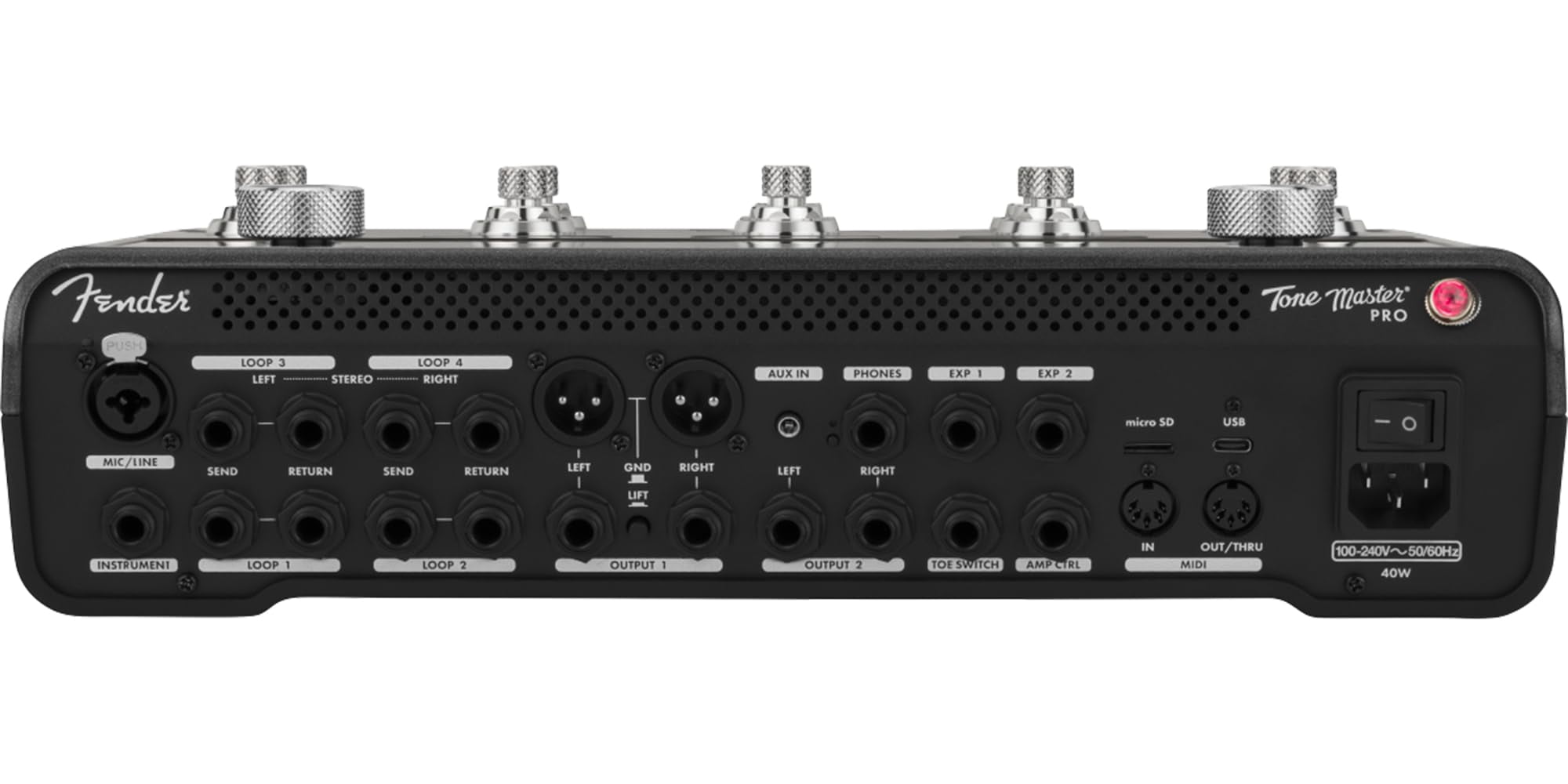 Fender Tone Master Pro Multi-Effects Guitar Workstation Bundle with 10ft Guitar Cable and 24-Pack Fender Picks