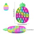 thumbnail image 2 of TheFound Jouet Anti-Stress à Bulles Push Pop Teinture sur Nœuds en Forme d'Ananas, 2 of 6