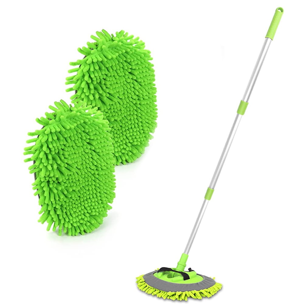 45" Car Wash Brush with Long Handle, Chenille Microfiber Car Wash, Car