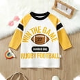 thumbnail image 2 of Wonitaaizi Toddler Baby Boy Clothes Long Sleeve Crew Neck Letters Pullover Sweatshirt Tops for Inafnt Boys (7-8 Years,Yellow), 2 of 7